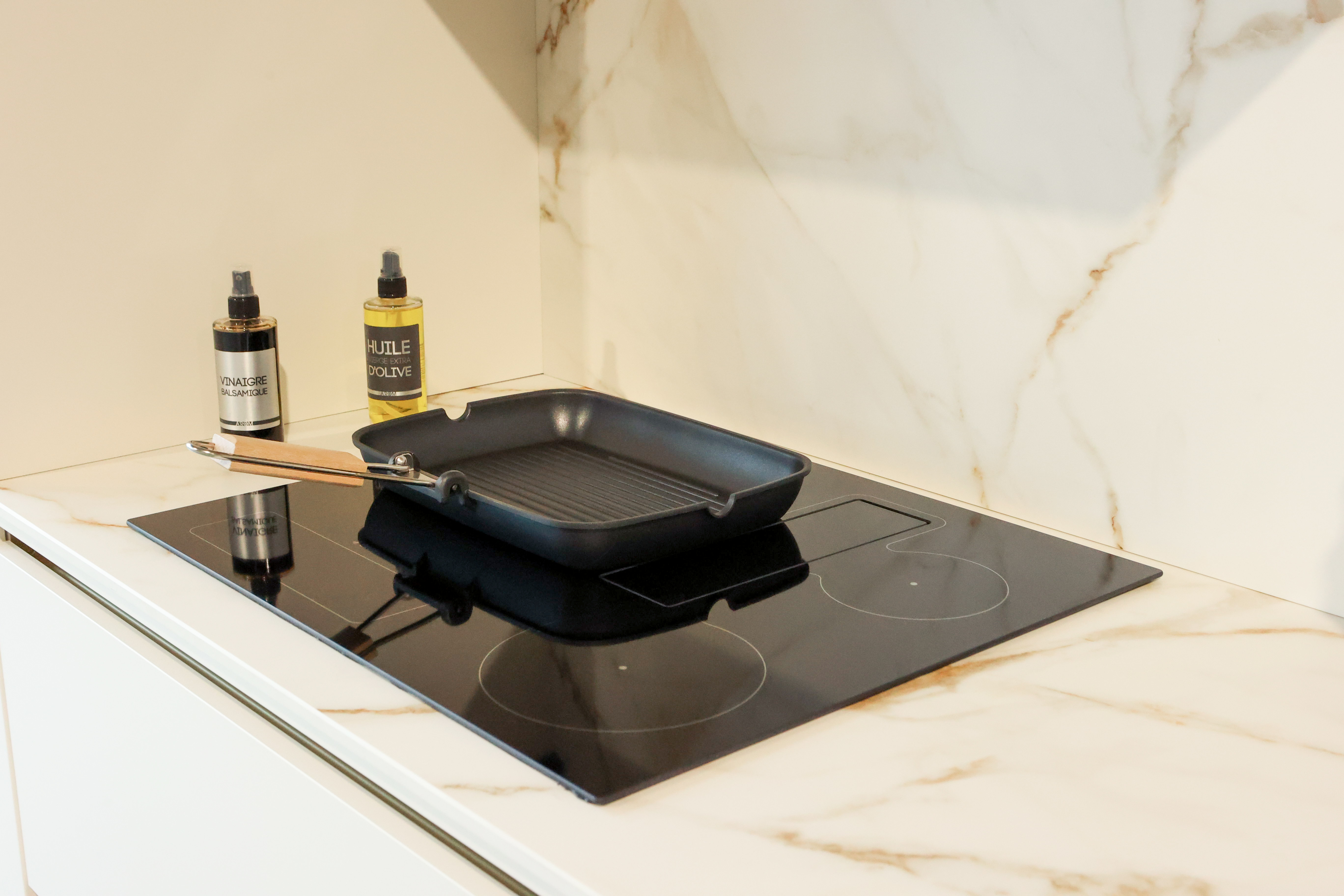 Cuisine blanche de showroom